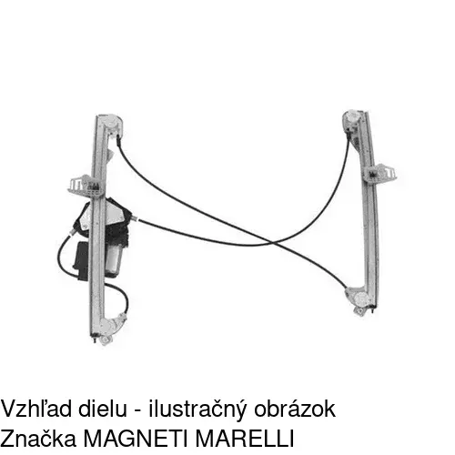 Elektrický mechanizmus okna dverí POLCAR 6012PSE9 - obr. 2