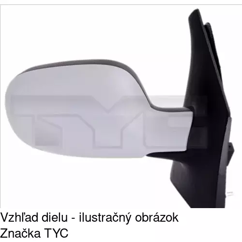 Vonkajšie zrkadlo POLCAR 6016515E - obr. 4