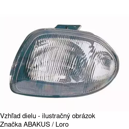 Hlavný reflektor POLCAR 601709-V - obr. 2