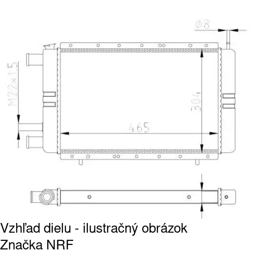 Chladiče vody POLCAR 602208A0