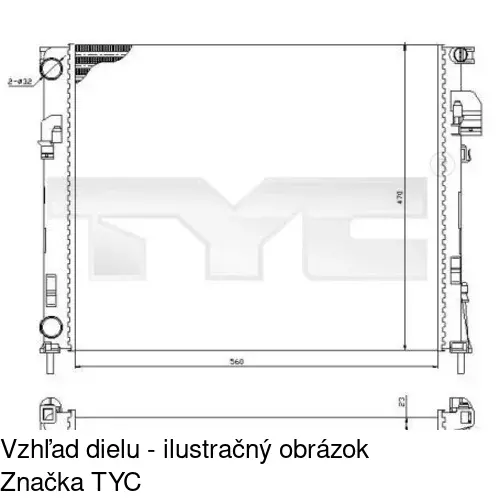 Chladiče vody POLCAR 602608-1