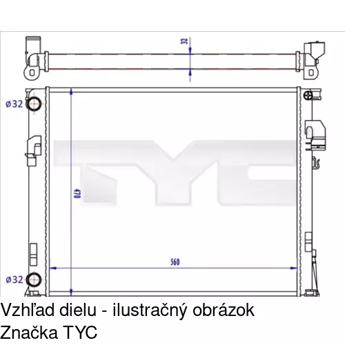 Chladiče vody POLCAR 602608-2