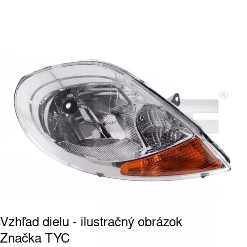 Hlavný reflektor POLCAR 602710-E - obr. 1