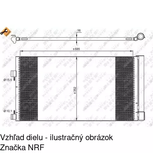 Chladiče klimatizácie POLCAR 6039K8C1 - obr. 2