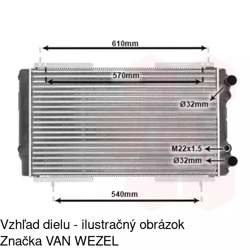 Chladiče vody POLCAR 604008A2 - obr. 2