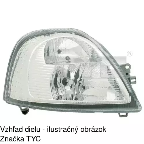 Hlavný reflektor POLCAR 604209-E