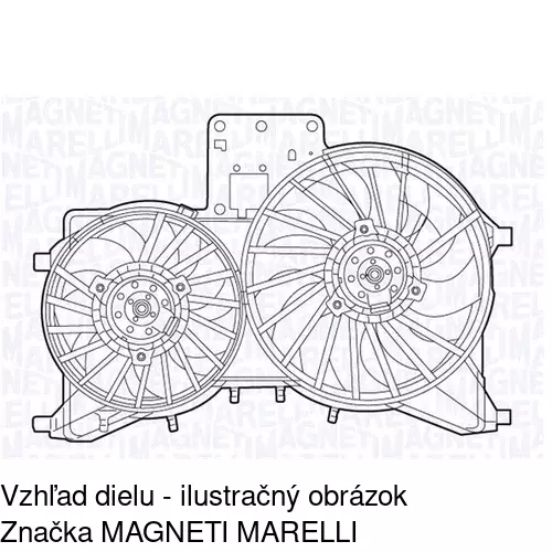 Ventilátory chladičov 605323W2 /POLCAR/