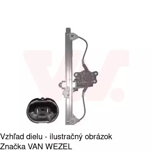 Elektrický mechanizmus okna dverí POLCAR 6055PSE4 - obr. 4