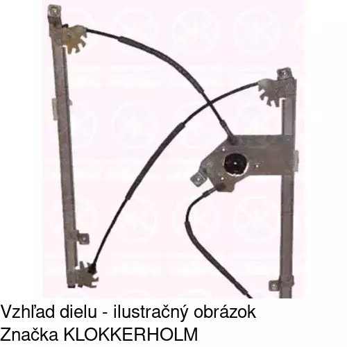 Elektrický mechanizmus okna dverí POLCAR 6055PSE6