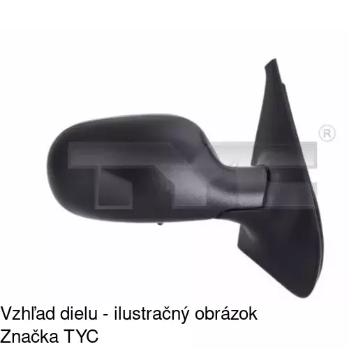 Vonkajšie zrkadlo 6059511E /POLCAR/ - obr. 5