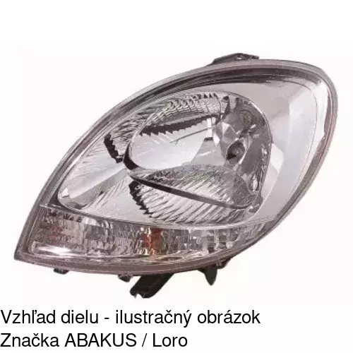 Hlavný reflektor POLCAR 606110-V - obr. 1