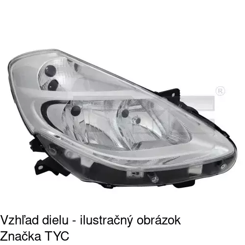 Hlavný reflektor POLCAR 606409-E - obr. 2