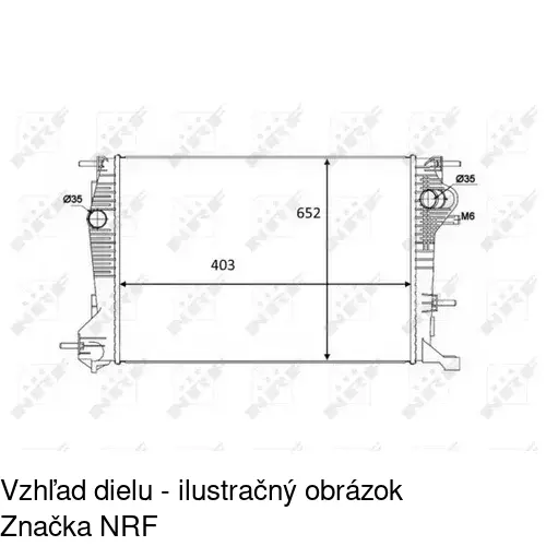 Chladiče vody POLCAR 607308A1 - obr. 1