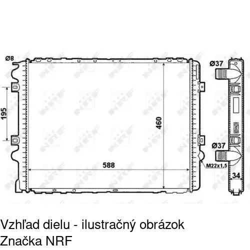 Chladiče vody POLCAR 609508-2