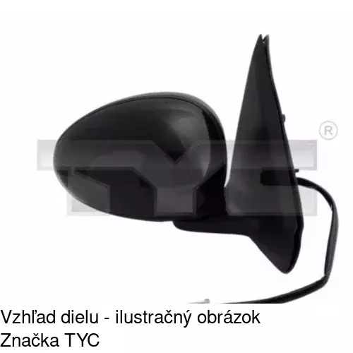 Vonkajšie zrkadlo POLCAR 6325524E