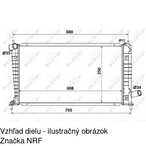 Chladiče vody POLCAR 652408-2