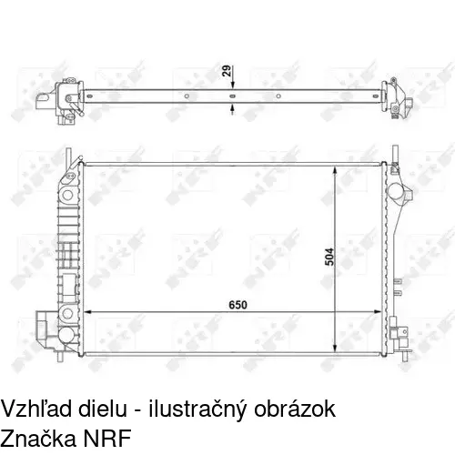 Chladiče vody 653008-1 /POLCAR/