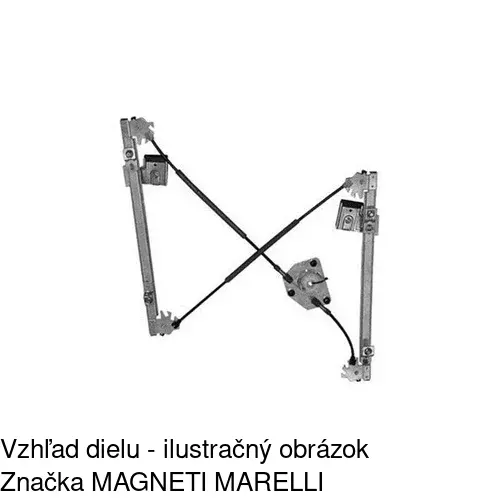 Mechanizmus sťahovania okna elektrický bez motora POLCAR 6730PSG1 - obr. 1