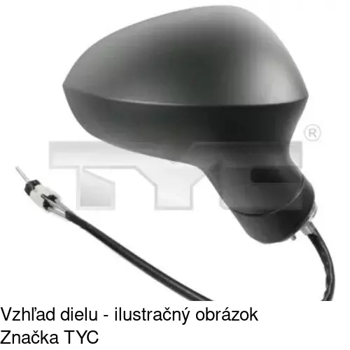 Vonkajšie zrkadlo POLCAR 6732511S