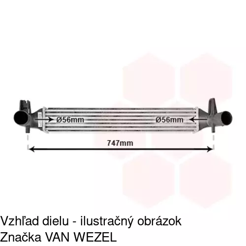 Chladiče vzduchu (Intercoolery) POLCAR 6732J8-2 - obr. 2