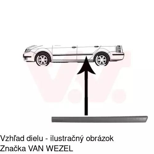 Lišta dverí POLCAR 69130041