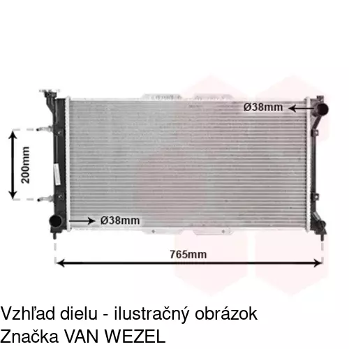 Chladiče vody POLCAR 720608-2 - obr. 1