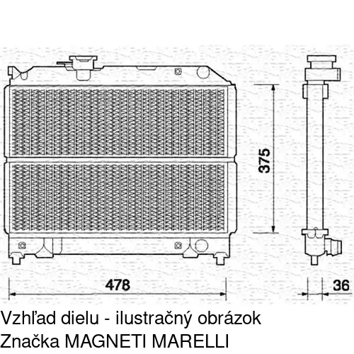 Chladiče vody POLCAR 740308-1 - obr. 1