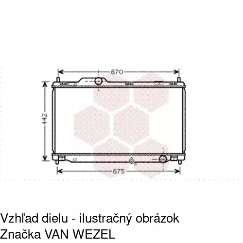 Chladiče vody POLCAR 801108-1 - obr. 1