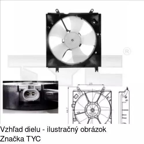 Ventilátory chladičov POLCAR 810523W1 - obr. 1