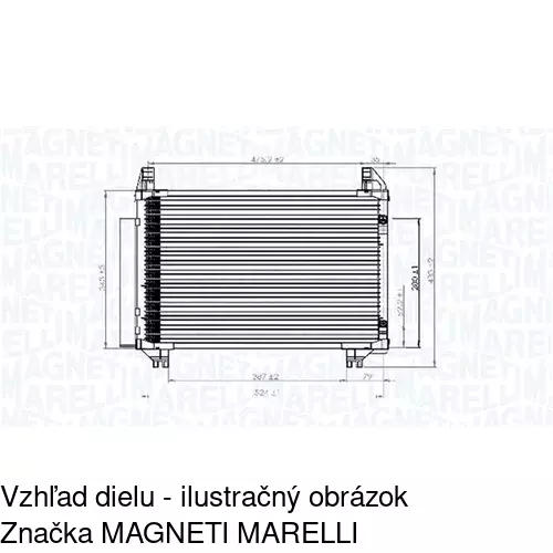 Chladiče klimatizácie POLCAR 8105K8C1S