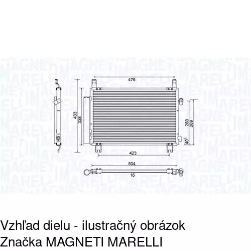 Chladiče klimatizácie POLCAR 8105K8C3S