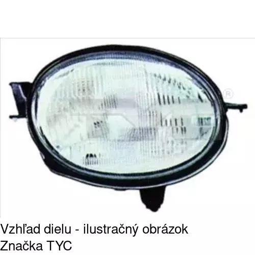 Hlavný reflektor POLCAR 8112101E