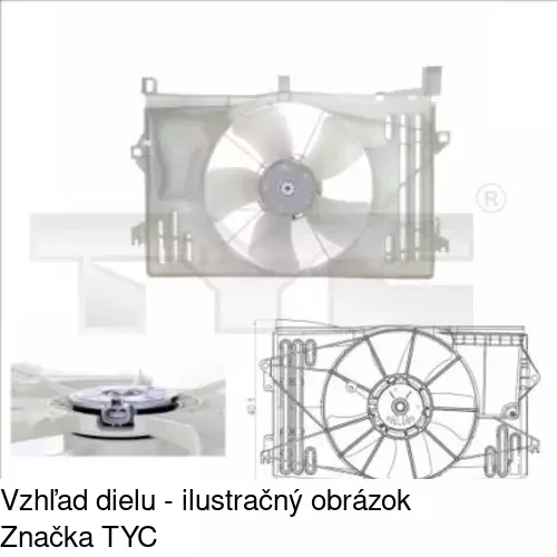 Ventilátory chladičov POLCAR 811423W1