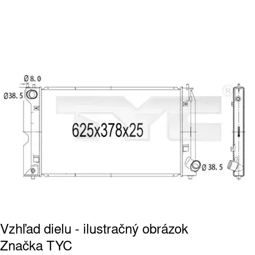 Chladiče vody POLCAR 812508-4 - obr. 2