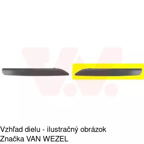 Lišta nárazníka POLCAR 812607-5