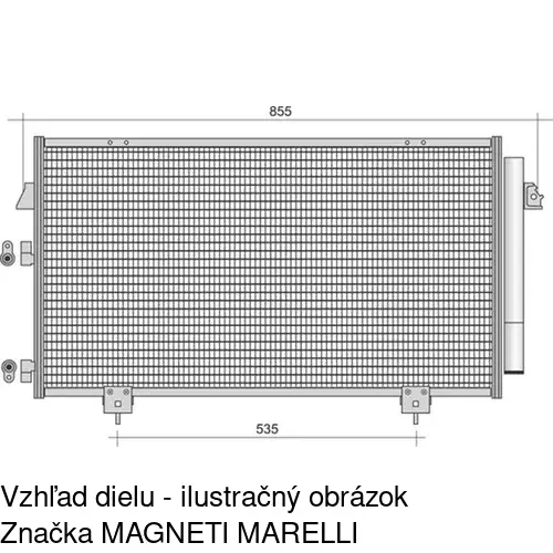 Chladiče klimatizácie POLCAR 8146K8C2 - obr. 1