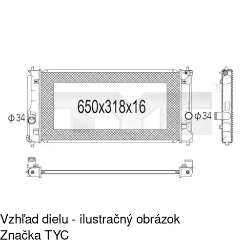 Chladiče vody POLCAR 815308-1