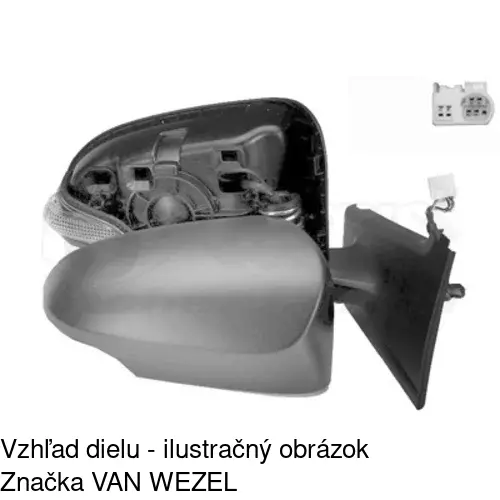 Vonkajšie zrkadlo POLCAR 81B1525S - obr. 3