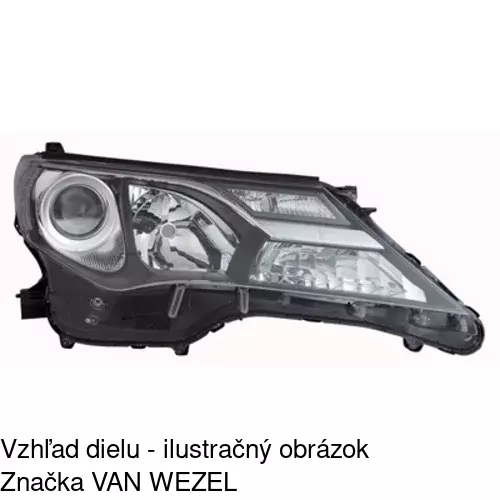 Hlavný reflektor POLCAR 81X210-E - obr. 2