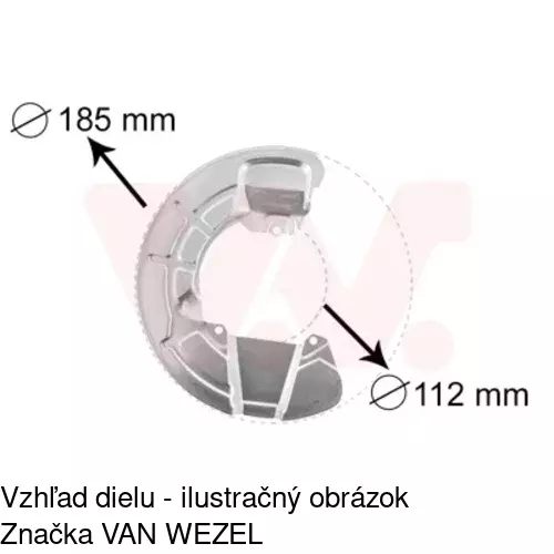 Brzdovy štít POLCAR 9085OT-1 - obr. 3