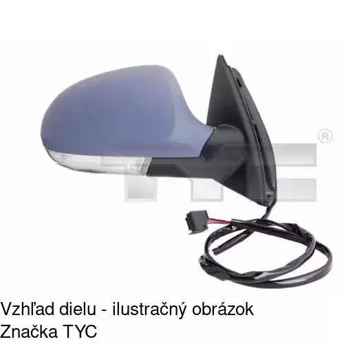 Vonkajšie zrkadlo POLCAR 9513524E