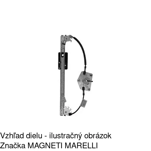 Mechanizmus sťahovania okna elektrický bez motora POLCAR 9513PSG4A - obr. 2