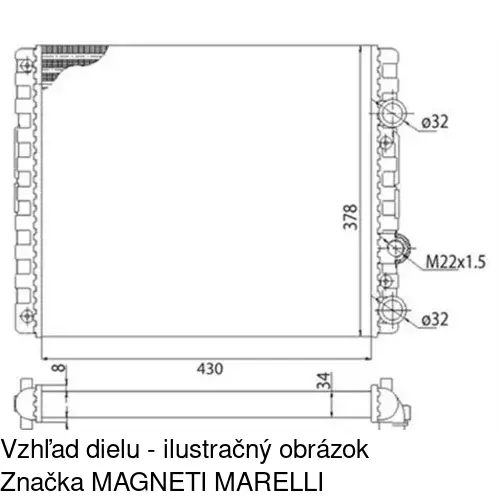 Chladiče vody POLCAR 952408-1 - obr. 2