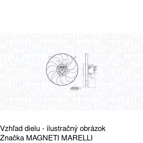 Ventilátor bez krytu / podpery POLCAR 952423U1-Q - obr. 3