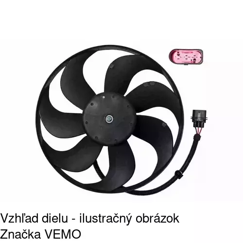 Ventilátor bez krytu / podpery POLCAR 952423U2-Q