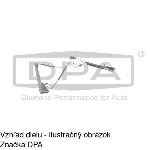 Elektrický mechanizmus okna dverí POLCAR 9525PSE9