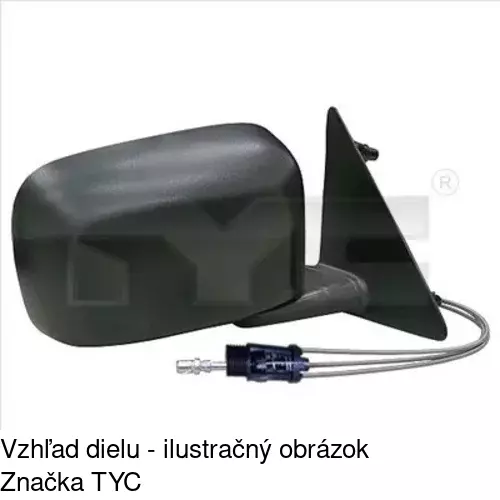 Vonkajšie zrkadlo POLCAR 9534512E - obr. 2