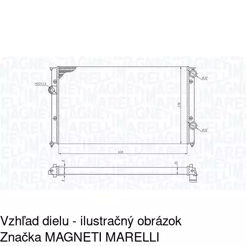 Chladiče vody POLCAR 953808-5 - obr. 2