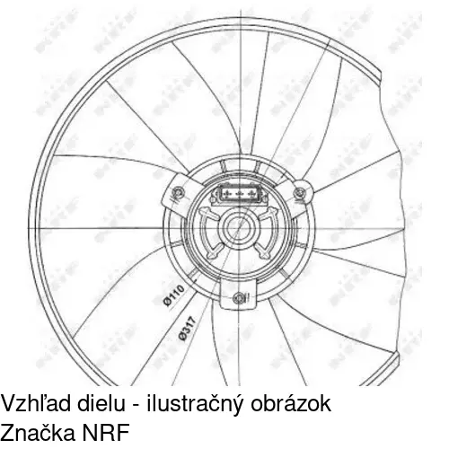 Ventilátor bez krytu / podpery POLCAR 953823U1-Q - obr. 3