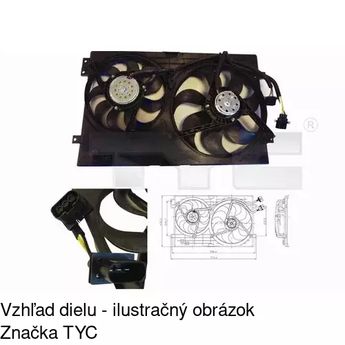 Ventilátory chladičov POLCAR 954123W3 - obr. 2